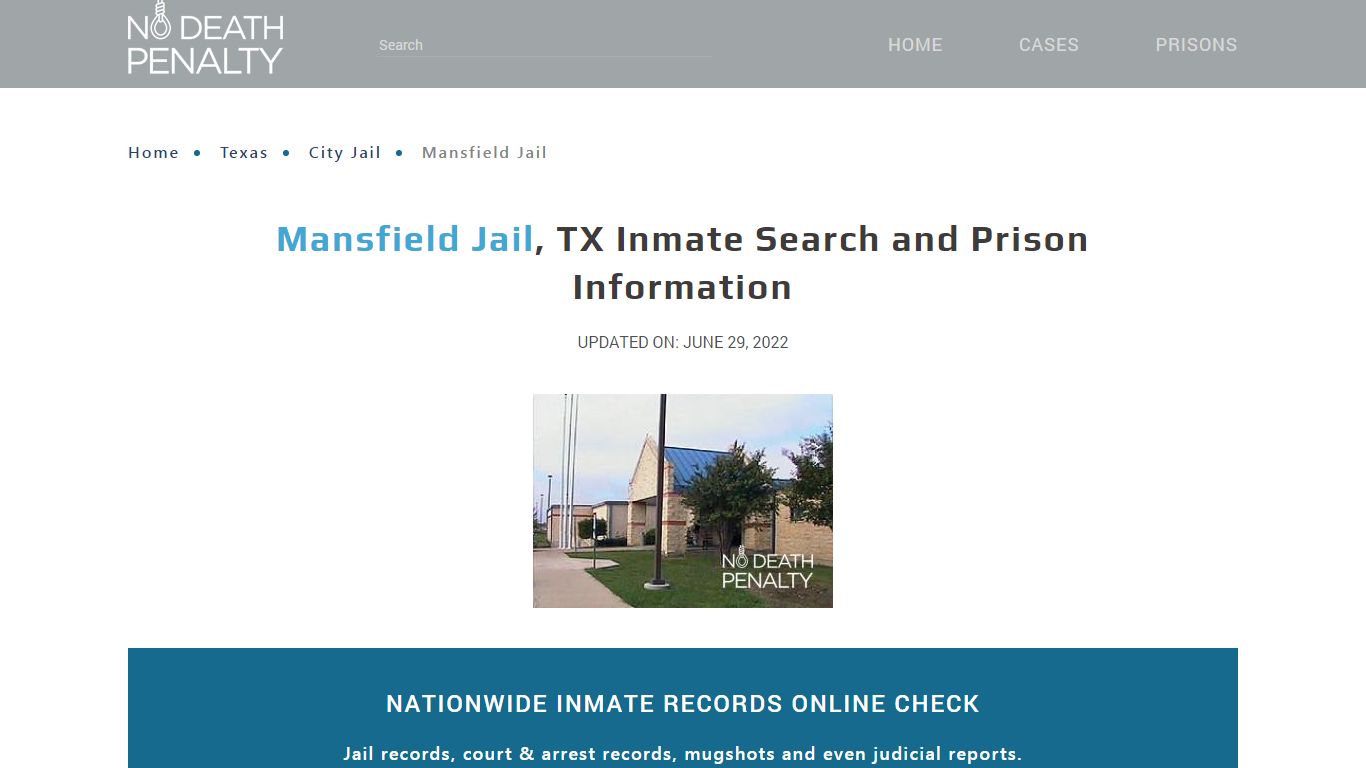 Mansfield Jail, TX Inmate Search, Visitation, Phone no ...